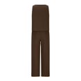 thumbnail image 5 of SDNall 2 Piece Sets for Women Summer V-Neck Solid Sleeveless Top + Loose Pocket Pants Suit (Coffee, Sizes S-XXXXL), 5 of 9