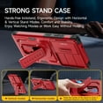 thumbnail image 3 of for Samsung Galaxy S25 Ultra Case with 2*Screen Protector, Slide Camera Cover & Kickstand, Lanyard Strap,Military Grade Shockproof Protective Heavy Duty Non-Slip for S25 Ultra Case-6.9'', Matte Red, 3 of 8