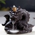 thumbnail image 3 of New Ceramic Dragon Waterfall Backflow Incense Burner Censer Home Decoration, 3 of 6