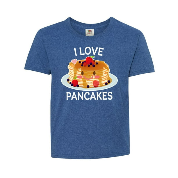 I Love Pancakes with Cute Stack of Pancakes Youth TShirt