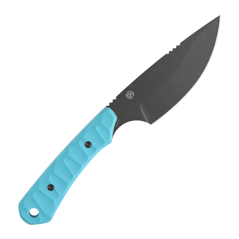 Kansept Flank Fixed Blade Knife,3.69'' Grey Coated D2 Blade,Sky Blue G10 Handle Pocket Tactical Knives,G006A6,with sheaths