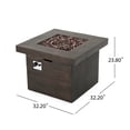 thumbnail image 5 of Duran Lightweight Concrete Conversation Set with Fire Pit(Set of 4), 5 of 13