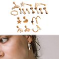 thumbnail image 3 of Dalazy 17 Pcs Boucles d'Oreilles en Acier Inoxydable Bijoux Nez Or Rose 1ensemble, 3 of 6