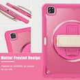 thumbnail image 6 of for iPad Pro 11 2022/2021/2020/2018 Rugged Case, 360 Rotating Hand Strap Stand/Pencil Holder/Adjustable Crossbody Strap, [2 In 1] Protective for iPad Air 4/Air 5, Rose, 6 of 20