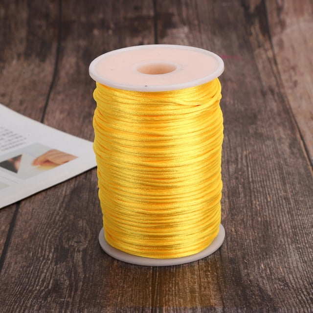 YLSHRF Chinese Knotting Cord, Nylon Satin Cord, 1pcs Knitting Sewing For Jewelry Making Threading