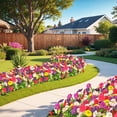 thumbnail image 7 of Scidweet Artificial Flowers for Outdoors, 24 Bundles Faux Fake Silk Morning Glory Flower Plants for Outside Spring Summer Patio Garden Porch Yard Home Decor, Multicolor, 7 of 7