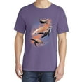 thumbnail image 2 of Wild Bobby, Cute Lunar Space Turtles, Animal Lover, Garment-Dyed Washed Look Short Sleeve T-Shirt, Purple, Medium, 2 of 3