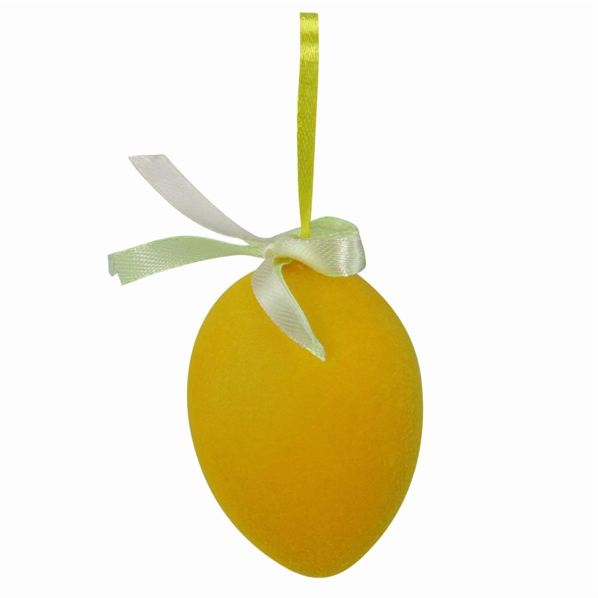 KNACK - Northlight Set Of 12 Orange, Green And Yellow Spring Easter Egg Ornaments 2.5"