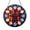 Acrylic 3.5 Inch, variant on Mandala Circle Stained Glass Suncatcher, Decorative Geometric Window Hanging Art, Colorful Glass Style Accent for Modern Home Decor