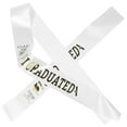 thumbnail image 5 of FOMIYES White Graduation Sash for Decoration Use Soft Fabric Material One Size Fits Most 2 Pieces, 5 of 8