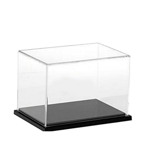 Cateissary Vitrina Mostrador Gabinete Organizador cuadrado Soporte Herramienta de almacenamiento de plástico Estilo simple para figuras de acción Almacenamiento y organización del hogar negro Cateissary HA011846-02