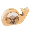 thumbnail image 1 of Coofit Coin Bank Creative Wood Animal Shape Coin Saving Box Money Saving Box, 1 of 8