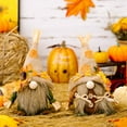 thumbnail image 4 of WBQ Fall Dwarf Elf Dolls Scandinavian Swedish Tomte Gnomes Autumn Gnomes Thanksgiving Decorations With Sunflower Maple Leaf For Thanksgiving Day Gift Table Ornament, 4 of 4
