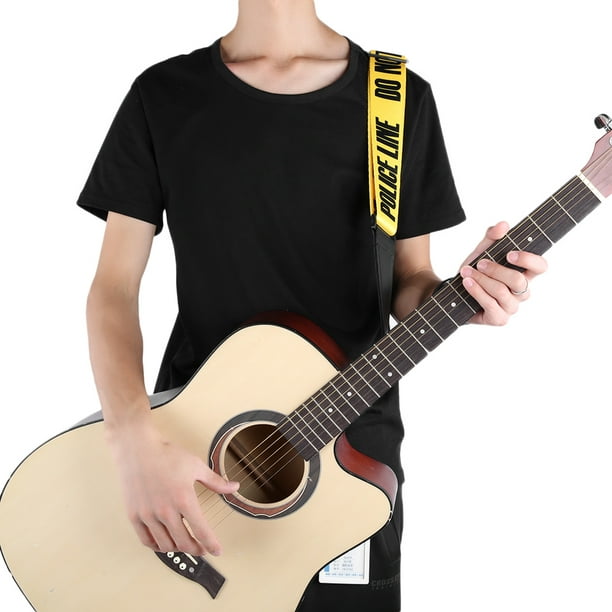 Sangle de guitare jaune de haute qualité Keenso, sangle, guitare