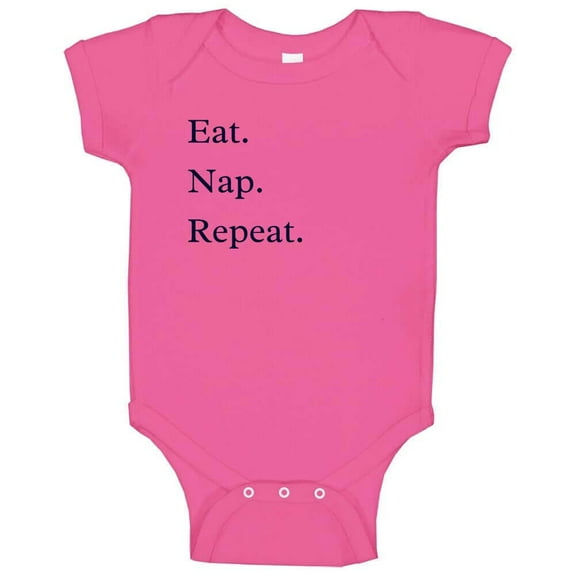 'Eat. Nap. Repeat.' - Infant Bodysuit - Future Foodie Baby - One Piece - Unisex