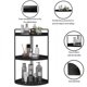 thumbnail image 2 of Organizador de baño Dorhors, encimera de esquina de 3 niveles, negro, 2 of 7