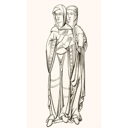 Costumes Of Frankish Women Courtiers From The Sixth To The Tenth Centuries Canvas Art - Ken Welsh Design Pics (11 x 19)