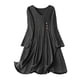 thumbnail image 2 of mfyjkho Vestidos para mujer, Mono de sudadera de manga larga con cuello redondo y bolsillos plisados en la espalda de color liso para mujer, falda larga Vestidos festivos para mujer m, 2 of 6