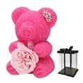 thumbnail image 1 of Muñecas de flores artificiales, oso de cristal con rosas, flores de jabón, regalo del Día de San Valentín, 1 of 8