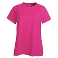 thumbnail image 1 of Hanes SL04 Womens Nano T-Shirt - Wow Pink, 2X, 1 of 7