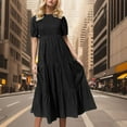 thumbnail image 2 of Dresses for Women 2025 Elegant Classy, Casual Summer Dresses for Women,Trendy Women's Casual Ruffled Pleated Long Dress for Effortless Style and Comfort, 2 of 5