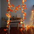 thumbnail image 4 of Guirlande Lumineuse Solaire à Del, Guirlande Lumineuse Feuille d'érable d'halloween, Lumière de chain de Feuille de Simulación, Decoración del Festival des Jardins, 4 of 5