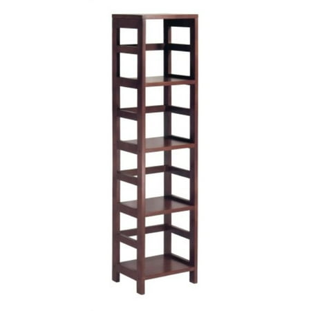 Winsome Wood 4 Shelf Narrow Shelving Unit Espresso Winsome Wood 4 Shelf Narrow Shelving Unit Espresso