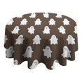 thumbnail image 4 of Happy Halloween Round Tablecloth Waterproof Spillproof Tablecolths Pumpkin Skull Bat Spider Table Cloths for Halloween Birthday Wedding Graduation (70x70 inches), 4 of 6