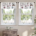 thumbnail image 2 of LALILO Kitchen Curtain Valance Beautiful Mountain Landscape Rod Pocket Window Curtain 52"x 18" Set of 2, 2 of 7
