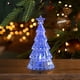 thumbnail image 5 of Adornos navideños Mini árbol de Navidad de cristal luminoso Adorno de escritorio Regalo navideño para niños Luces decorativas, 5 of 5