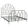 thumbnail image 2 of SAFAVIEH Paloma Metal Retro Bed Frame, Queen, Black, 2 of 6