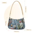 thumbnail image 3 of FORMRS Womens Shoulder Bag with Chain Strap Clutch Purse Cute Tote Handbag, Sea Plants Pattern, 3 of 7