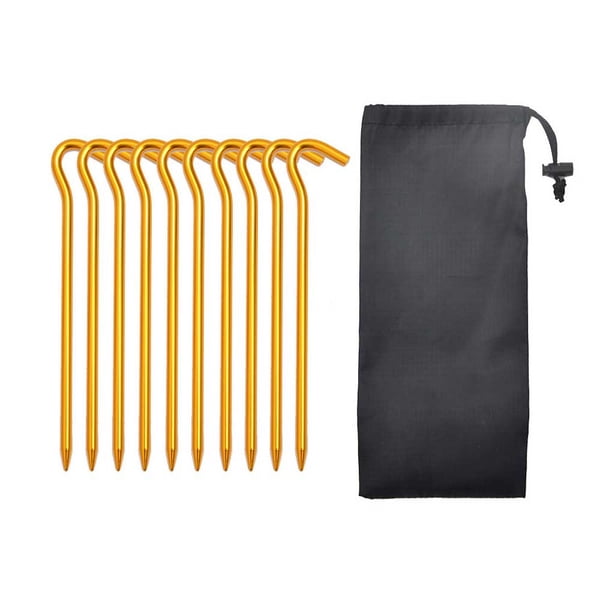 Estacas para tienda de campaña Sonducket 10 piezas Amarillo