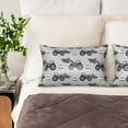 thumbnail image 4 of Bingfone Gray Tractor Print Satin Pillowcase for Hair - Standard Size with Zipper Silky & Soft Pillow Covers,20x30 inches, 4 of 8