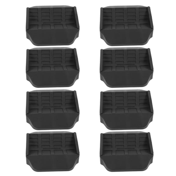 Mobutofu Furniture Wheel Caster Cups 8Pcs Round Black Silicone for Sofas and Chairs