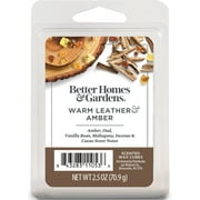 Warm Leathered Amber Scented Wax Melts, Better Homes & Gardens, 2.5 oz (1-Pack)