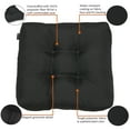 thumbnail image 5 of Classic Accessories Water-Resistant Square Patio Seat Cushions, 19 x 19 x 5 inch, Black, 2 Pack, 5 of 9