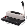thumbnail image 2 of DENEST C348 Single Comb Binding Machine 46 Holes Coil Manual Coil Ring Binder A4 A5, 2 of 12
