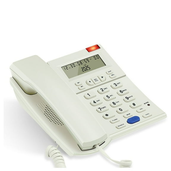 Landline Telephone Corded Desktop Large Button Phone for Seniors with Call Display Corded Phone Home Hotel