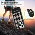 thumbnail image 6 of Phone Case for iPhone 13 Pro, Kawaii TPU Bumpers Back Phone Cover for iPhone 13 Pro 2021 (6.1 Inch), Women Girl Protective Cases Slim Cover, Black Diamond Grid, 6 of 13