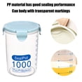 thumbnail image 4 of Recipiente transparente azul de 1000 ml para almacenar alimentos de cereales, legumbres y frutos secos para la cocina, 4 of 5