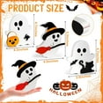 thumbnail image 4 of TETOU Cute Ghost Halloween Decorations for Indoor,Wooden Tiered Tray Decor Table Sign with Black Cat Bat Witch Broom Signs Pumpkin Blocks - Ghost Decor for Indoor Outdoor Party Table Shelf(Style-A), 4 of 6