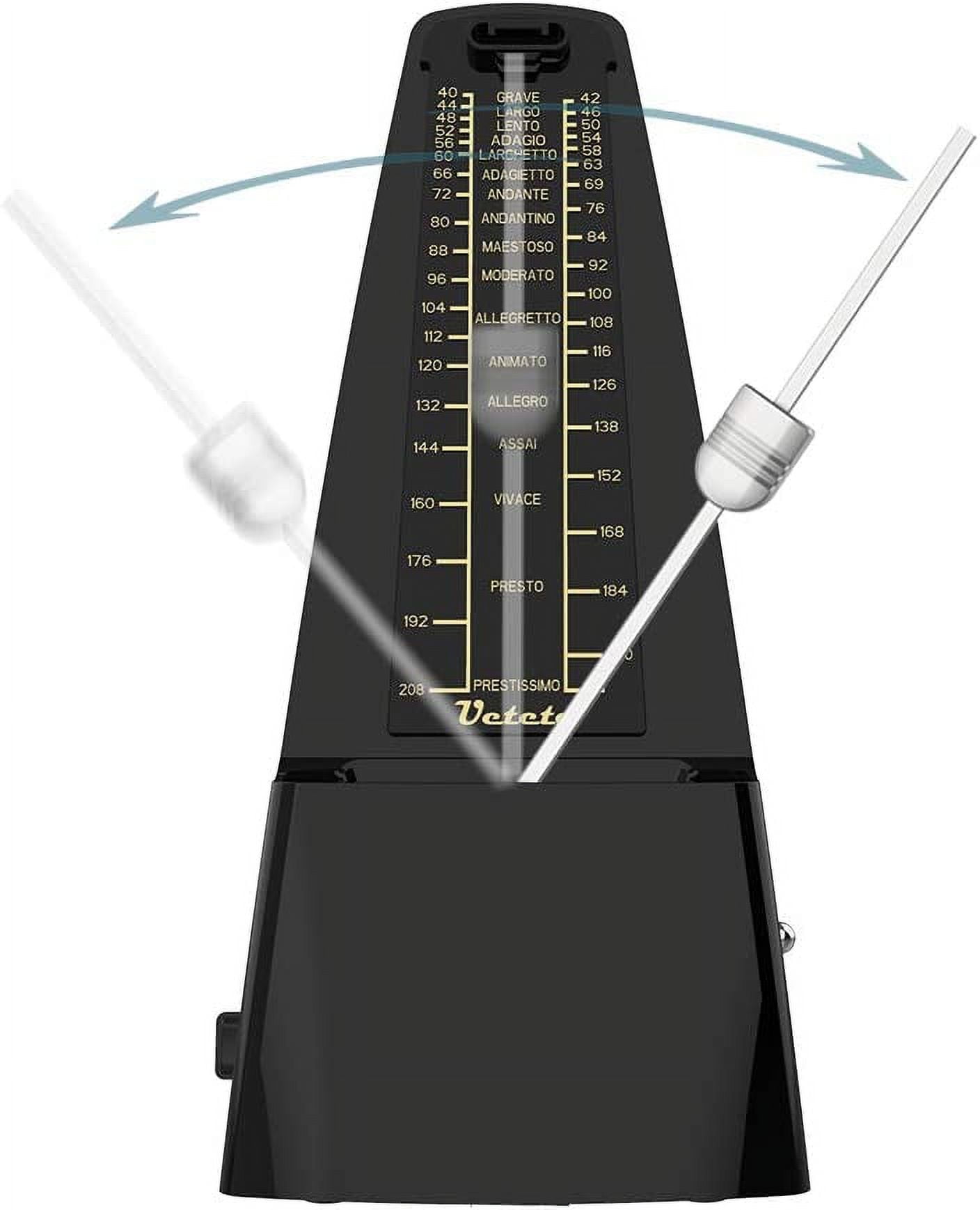 Mechanical Metronome,Black/Loud Sound,Piano Drum Violin Guitar