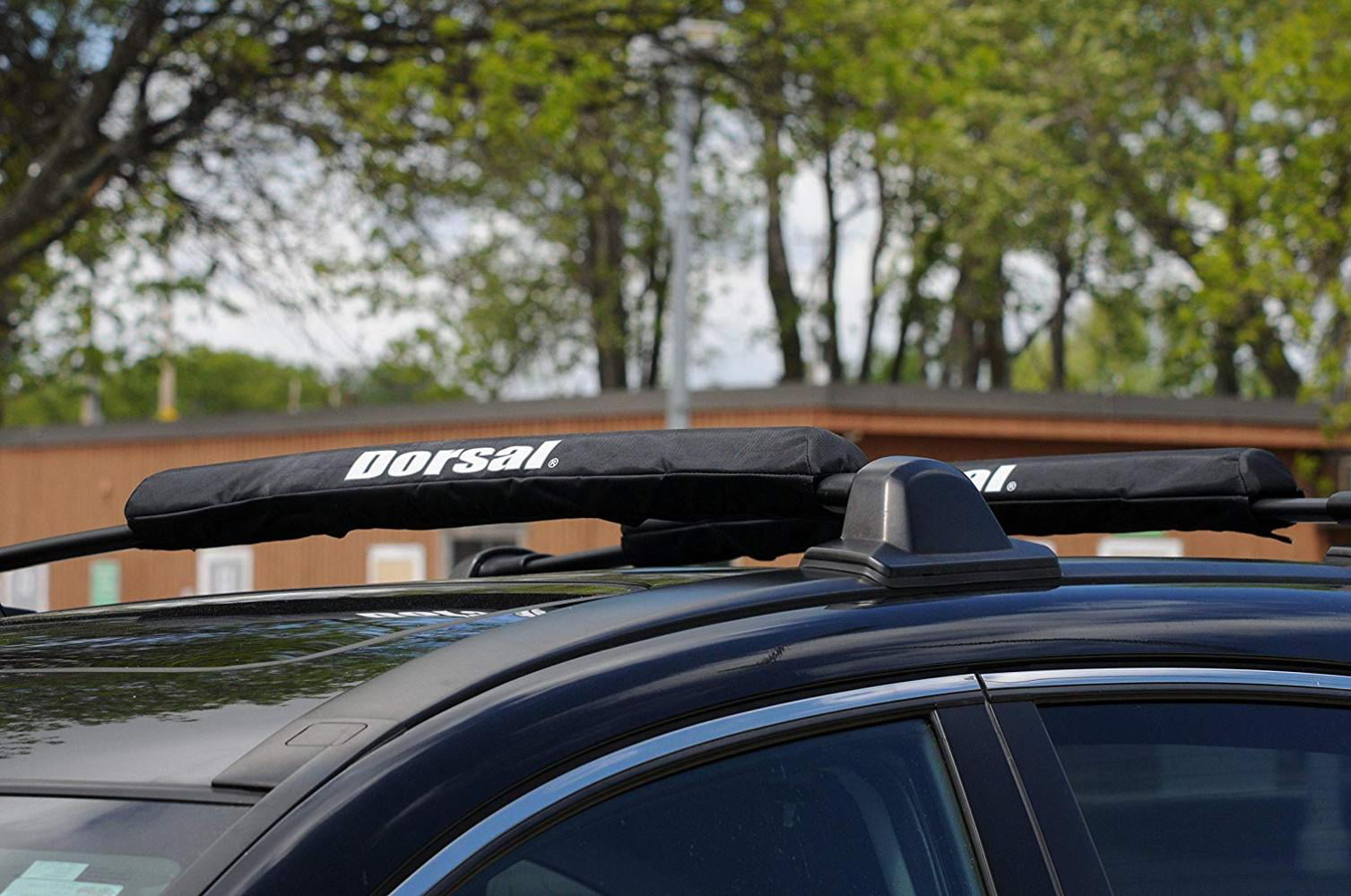 COR Surf Roof Rack Pads/Snowboard Rack for Surfboard Kayak SUP Snowboard | for Large Aero Bars Pair Small 19 Camo 28 & 19 