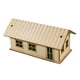 thumbnail image 2 of Casa de madera en miniatura, escala 1:60. Accesorio para modelismo 3D. Modelo de construcción hecho a mano. Estilo E, 2 of 9