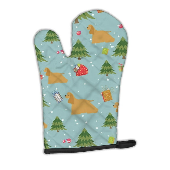 Christmas Cocker Spaniel Oven Mitt