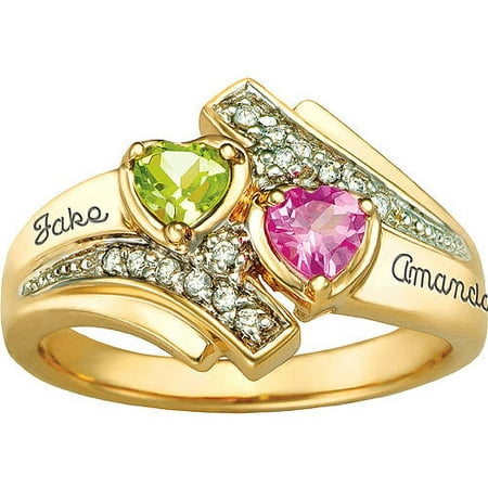 Keepsake Personalized Family Jewelry Serenade Promise Ring available in Sterling Silver, Gold and White Gold