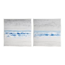 Stupell Industries Abstract Rolling Beach Waves Nautical Shoreline Landscape Painting Unframed Art Print Wall Art, Set of 2, Design by Tim OToole