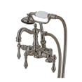 thumbnail image 3 of Kingston Brass CC1013T5 3 . 375 Inch Center Spread Tub-Deck Mount Clawfoot Tub Filler With Hand Shower - Oil Rubbed, 3 of 4