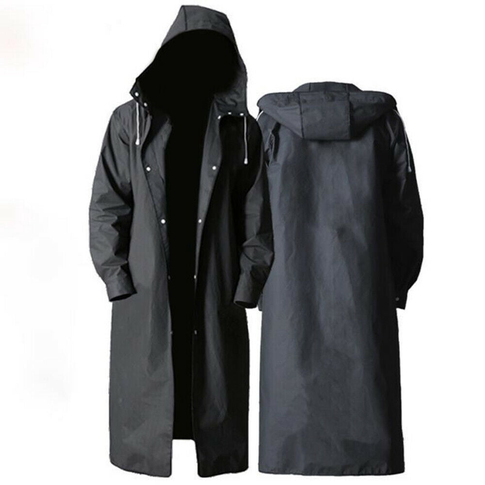 Hooded Poncho Travel Hiking Rain Jacket 
